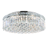 Colosseum 8 Light 20in Chrome Flush Mount with Crystals