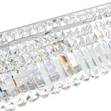 Colosseum 6 Light 26in Chrome Vanity Light with Crystals