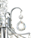 Princess 3 Light 12in Chrome Mini Chandelier with Crystals