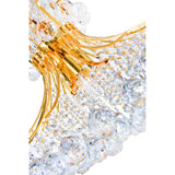 Princess 8 Light 20in Gold Down Chandelier