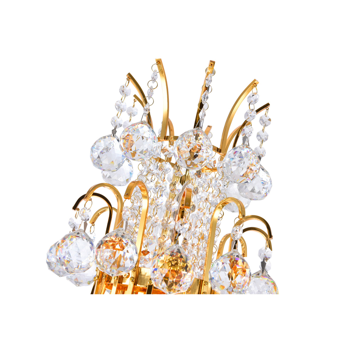 Princess 8 Light 20in Gold Down Chandelier