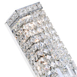 Colosseum 2 Light 5in Chrome Wall Sconce with Crystals