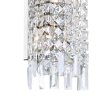 Colosseum 2 Light 5in Chrome Wall Sconce with Crystals