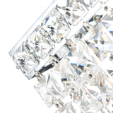 Colosseum 4 Light 5in Chrome Wall Sconce with Crystals