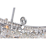 Jasmine 8 Light Down Chandelier With Chrome Finish