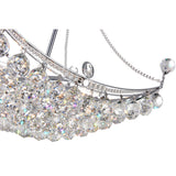Jasmine 8 Light Down Chandelier With Chrome Finish