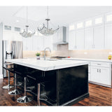 Jasmine 8 Light Down Chandelier With Chrome Finish