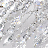 Maria Theresa 25 Light 36in Chrome Up Chandelier with Crystals