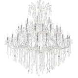 Maria Theresa 49 Light 60in Chrome Up Chandelier with Crystals