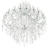 Maria Theresa 49 Light 60in Chrome Up Chandelier with Crystals