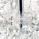 Maria Theresa 49 Light 60in Chrome Up Chandelier with Crystals