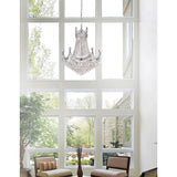 Amanda 15 Light Down Chandelier With Chrome Finish
