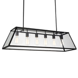 Alyson 6 Light Black Chandelier