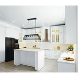 Alyson 6 Light Black Chandelier