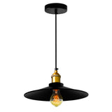 Brave 1 Light 13in Black Down Mini Pendant
