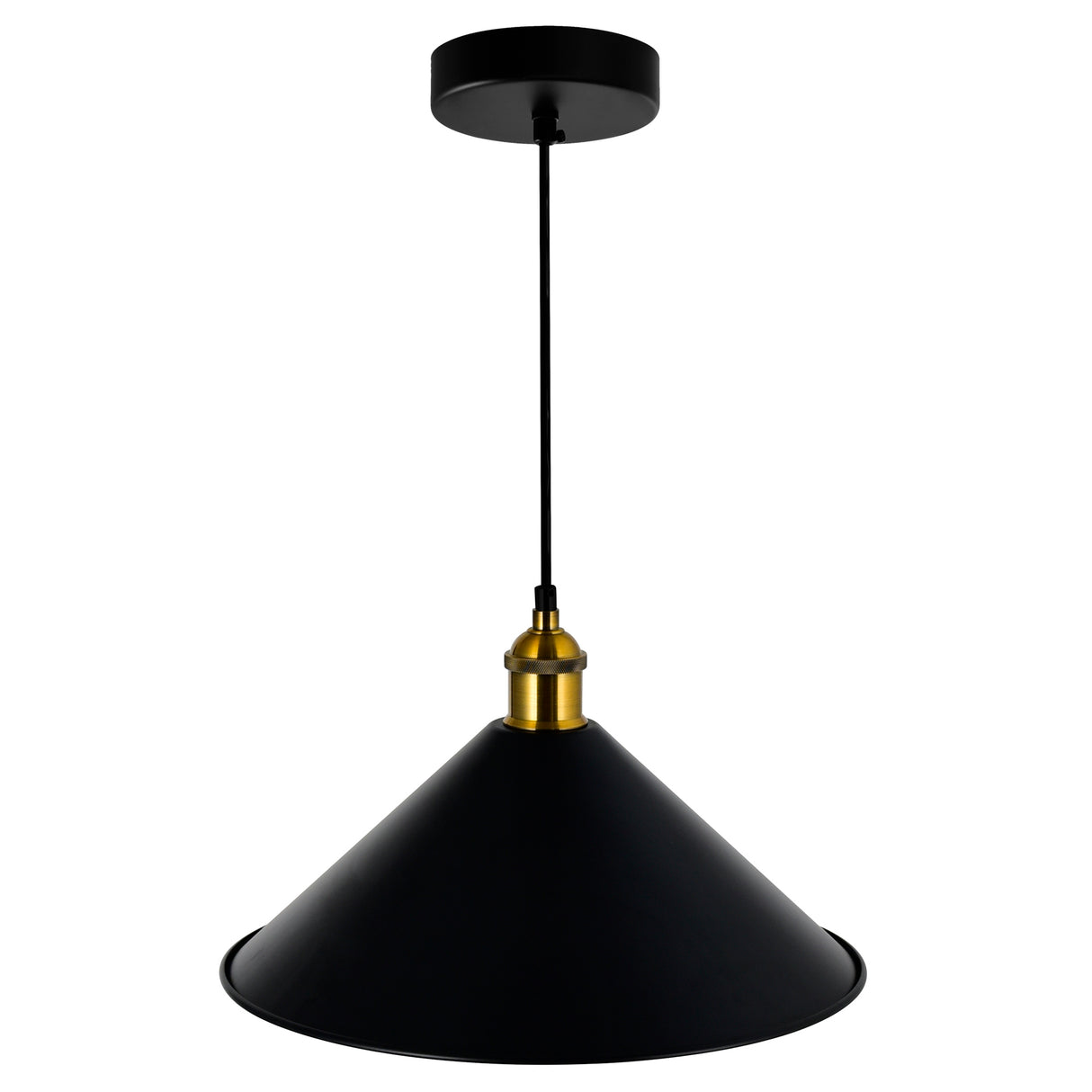 Brave 1 Light 14in Black Mini Pendant