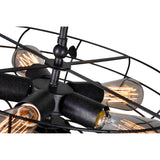 Pamela 5 Light 19in Rust Flush Mount