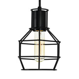 Secure 1 Light 6in Black Mini Pendant