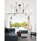 Tomaso 6 Light Black Multi Light Pendant
