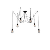 Tomaso 6 Light Black Multi Light Pendant