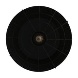 Morgan 1 Light 18in Black Down Pendant