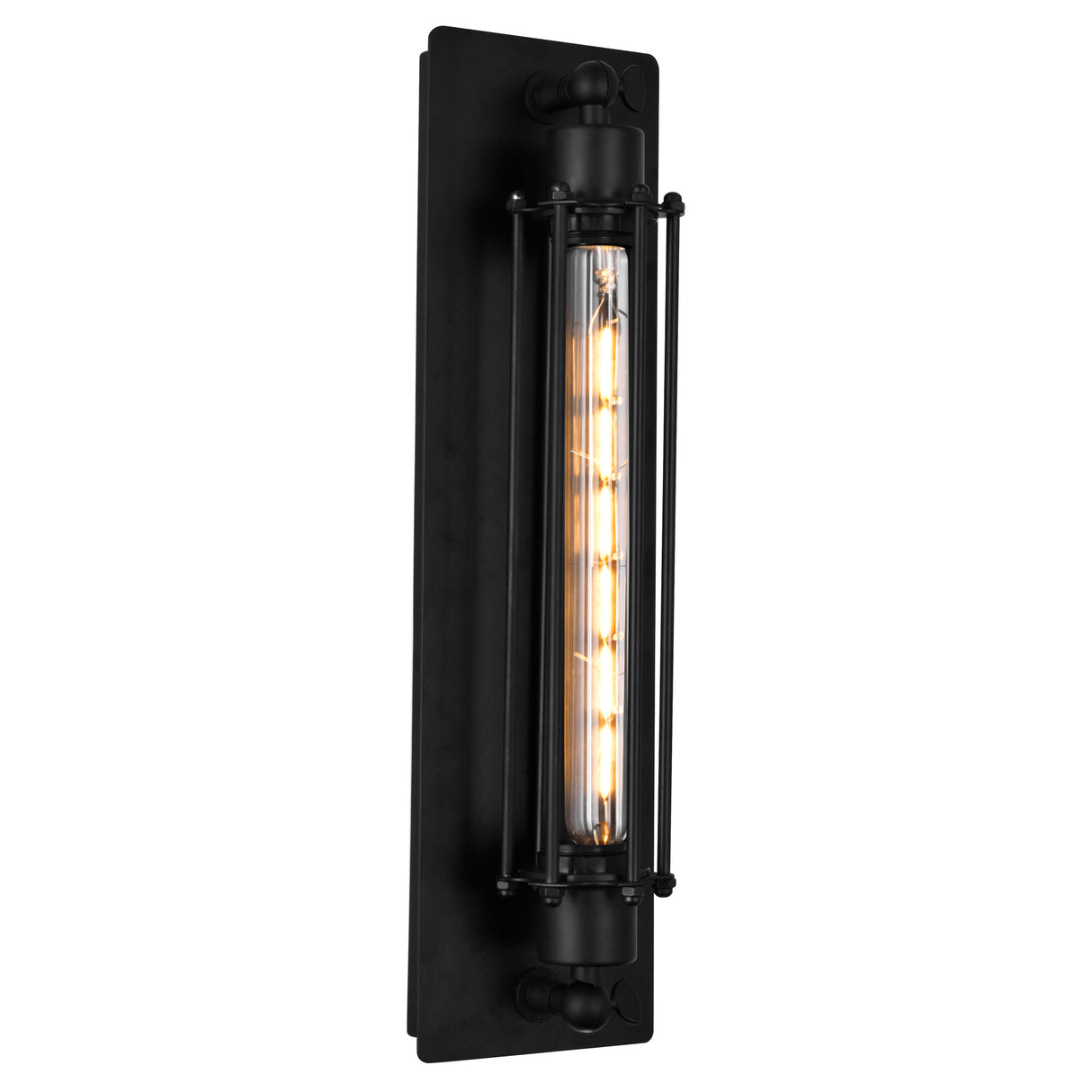 Kiera 1 Light 4in Black Wall Sconce