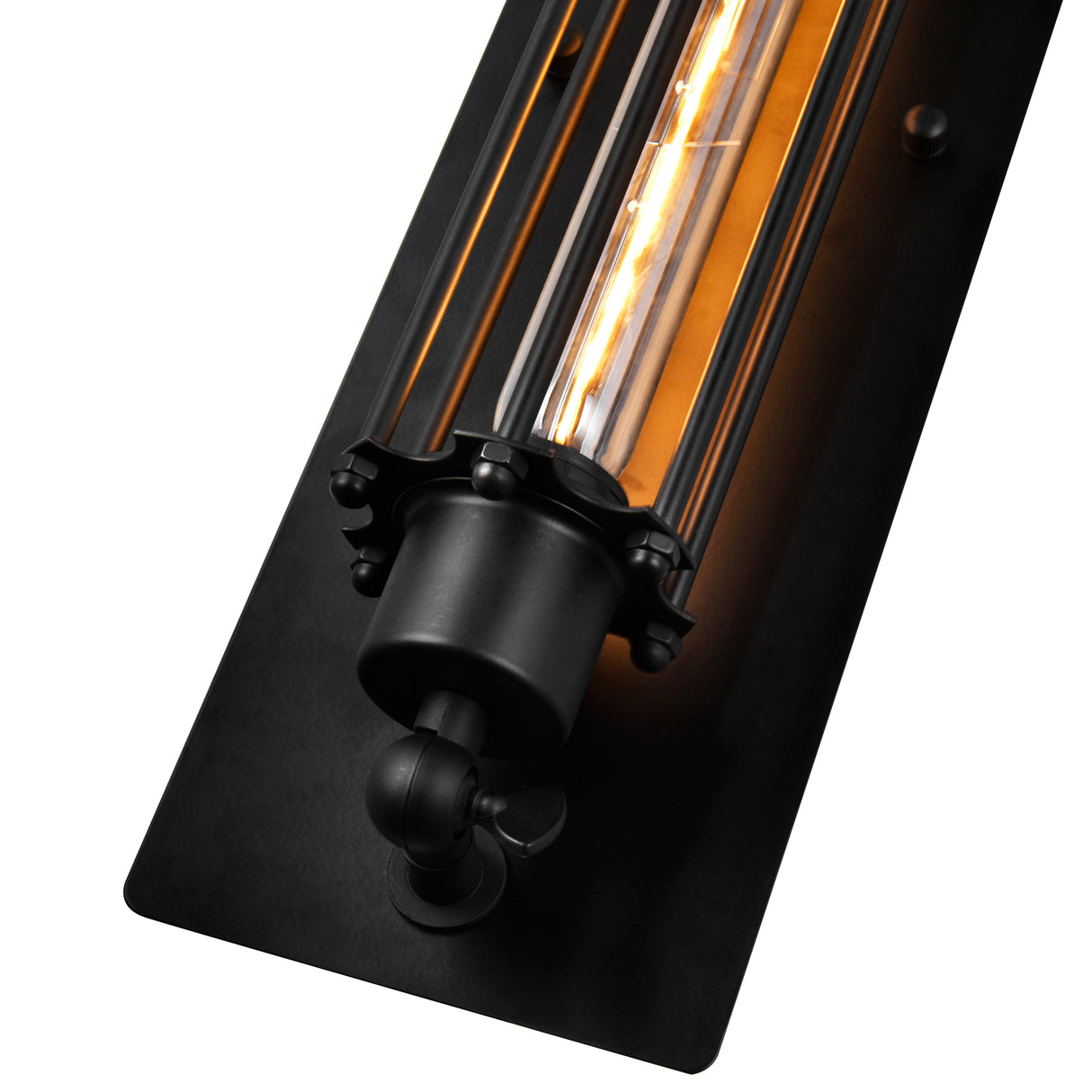 Kiera 1 Light 4in Black Wall Sconce