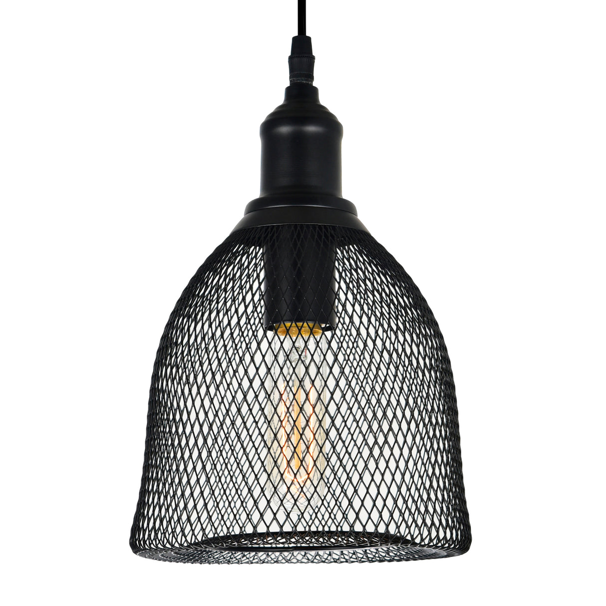 Drea 1 Light Black Down Mini Pendant