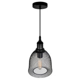 Drea 1 Light Black Down Mini Pendant