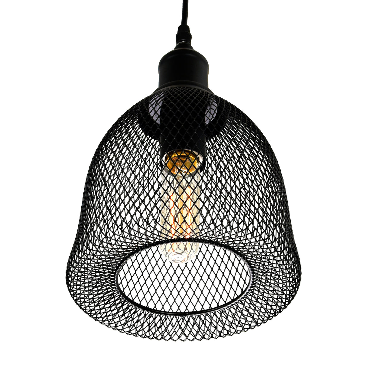 Drea 1 Light Black Down Mini Pendant