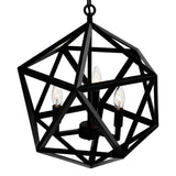 Amazon 3 Light Black Pendant