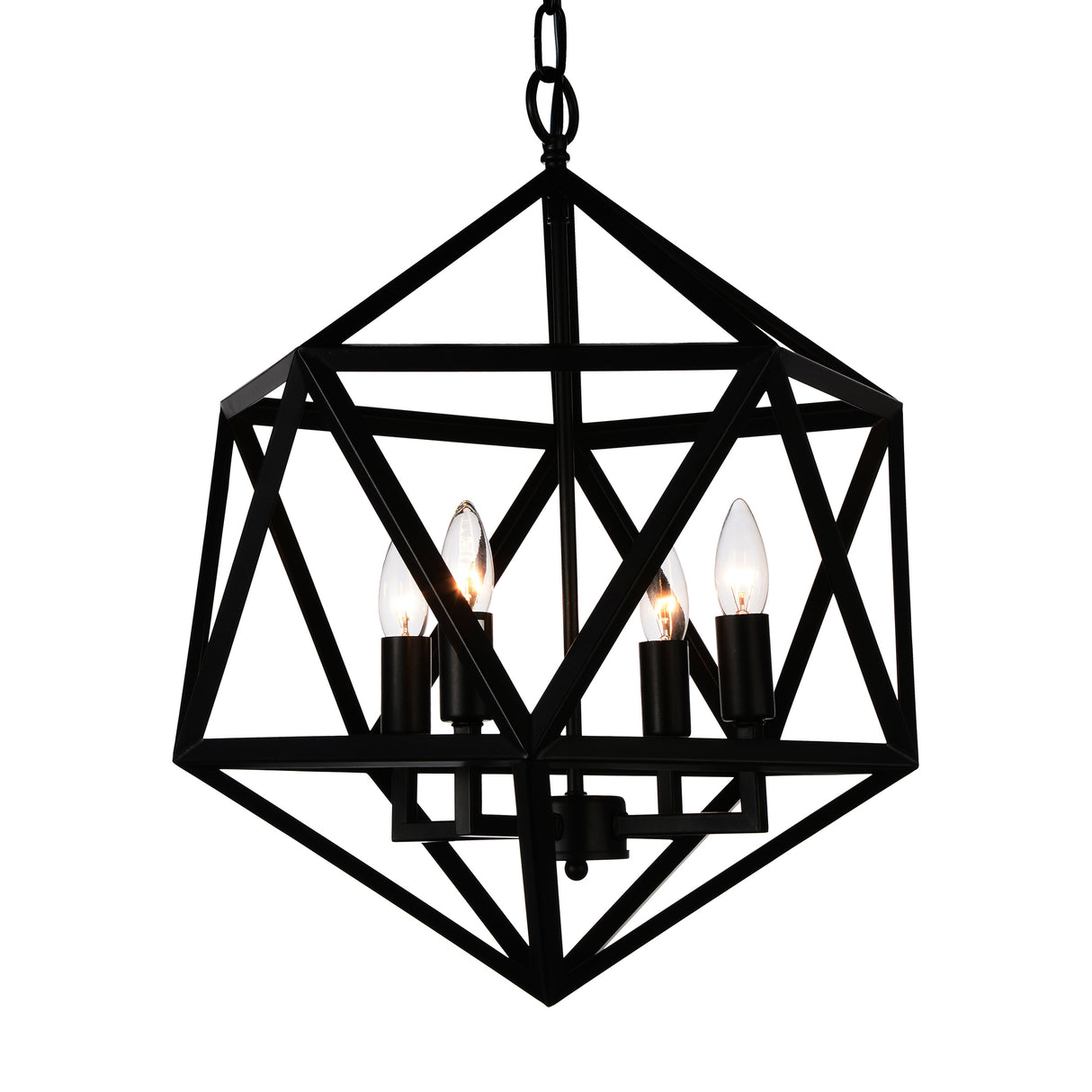 Amazon 4 Light Black Pendant