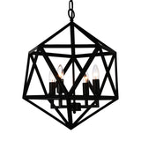 Amazon 4 Light Black Pendant