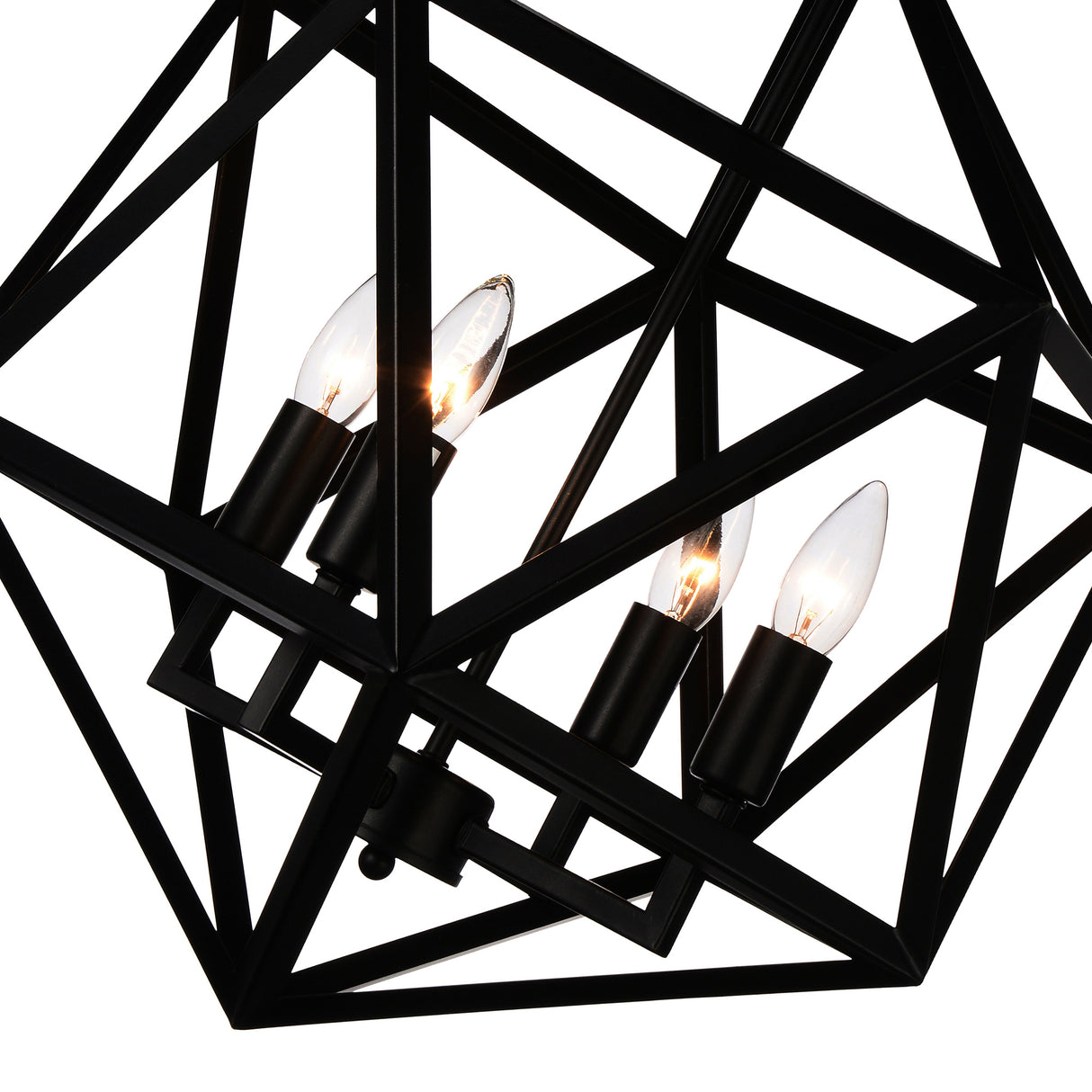 Amazon 4 Light Black Pendant