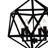 Amazon 4 Light Black Pendant
