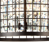 Meghna 6 Light Up Chandelier With Brown Finish