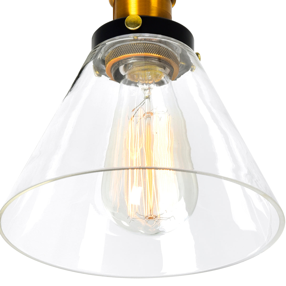 Eustis 2 Light 15in Black & Gold Vanity Light