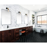 Eustis 1 Light 7in Black & Gold Wall Sconce