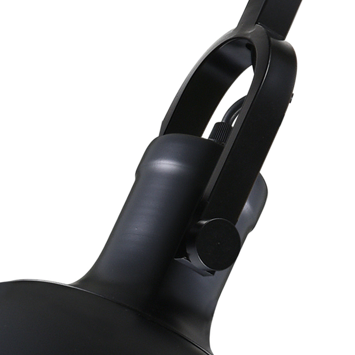 Strum 1 Light 12in Black Down Pendant