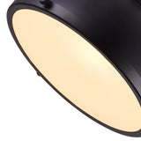 Strum 1 Light 12in Black Down Pendant