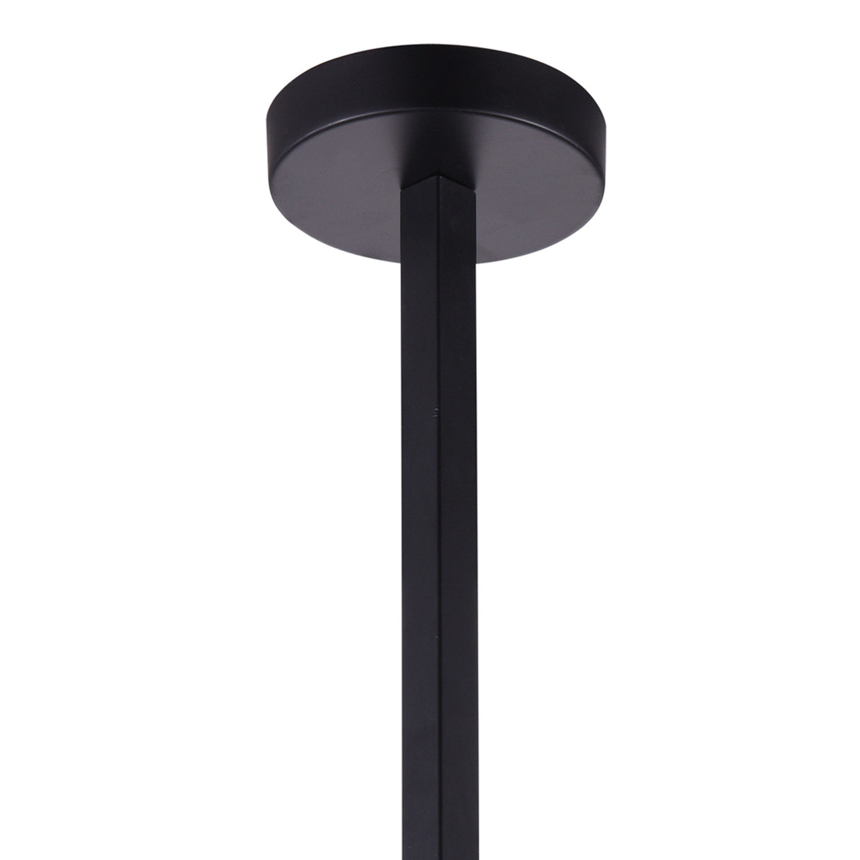 Strum 1 Light 12in Black Down Pendant
