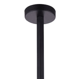 Strum 1 Light 12in Black Down Pendant