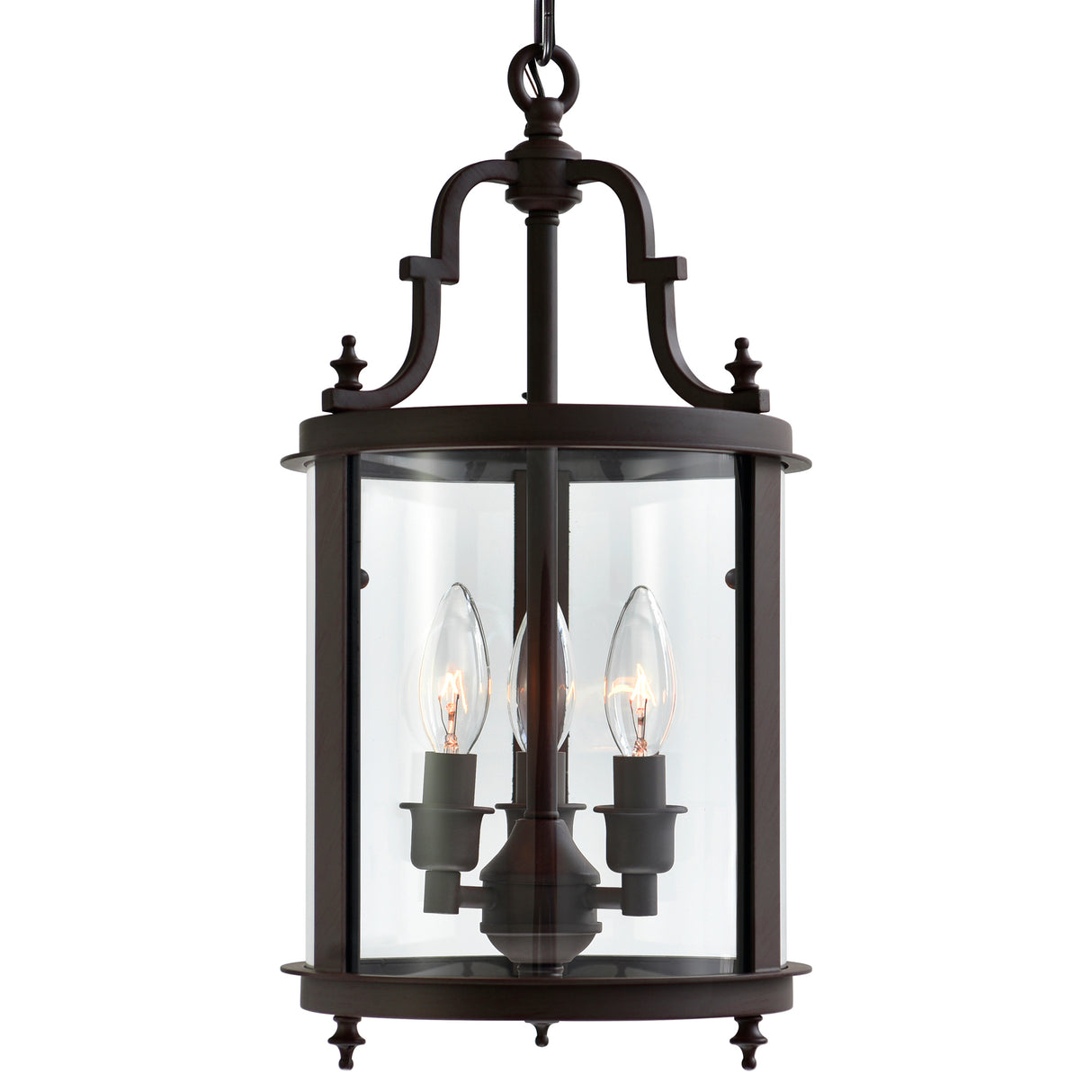 Desire 3 Light Oil Rubbed Bronze Drum Shade Mini Pendant