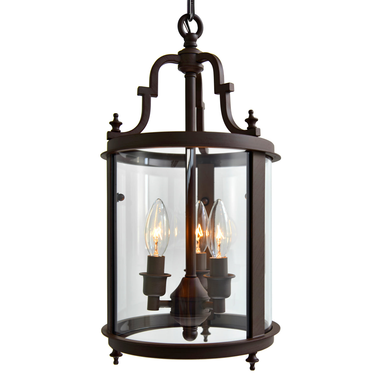 Desire 3 Light Oil Rubbed Bronze Drum Shade Mini Pendant