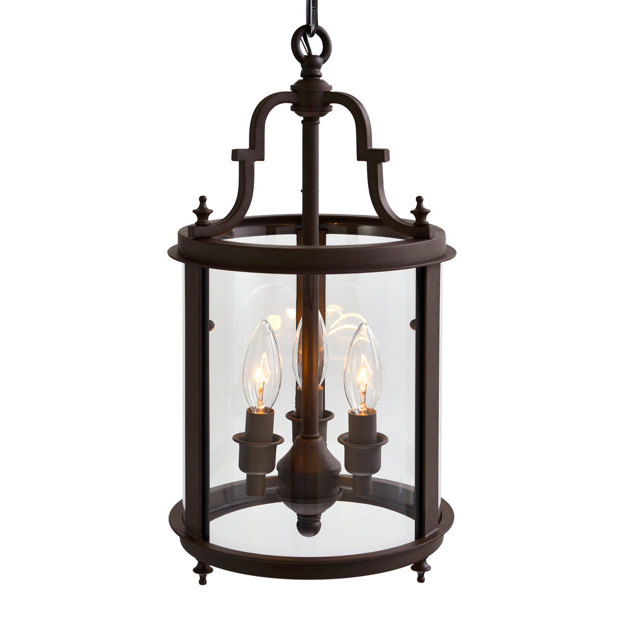 Desire 3 Light Oil Rubbed Bronze Drum Shade Mini Pendant