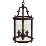Desire 3 Light Oil Rubbed Bronze Drum Shade Mini Pendant