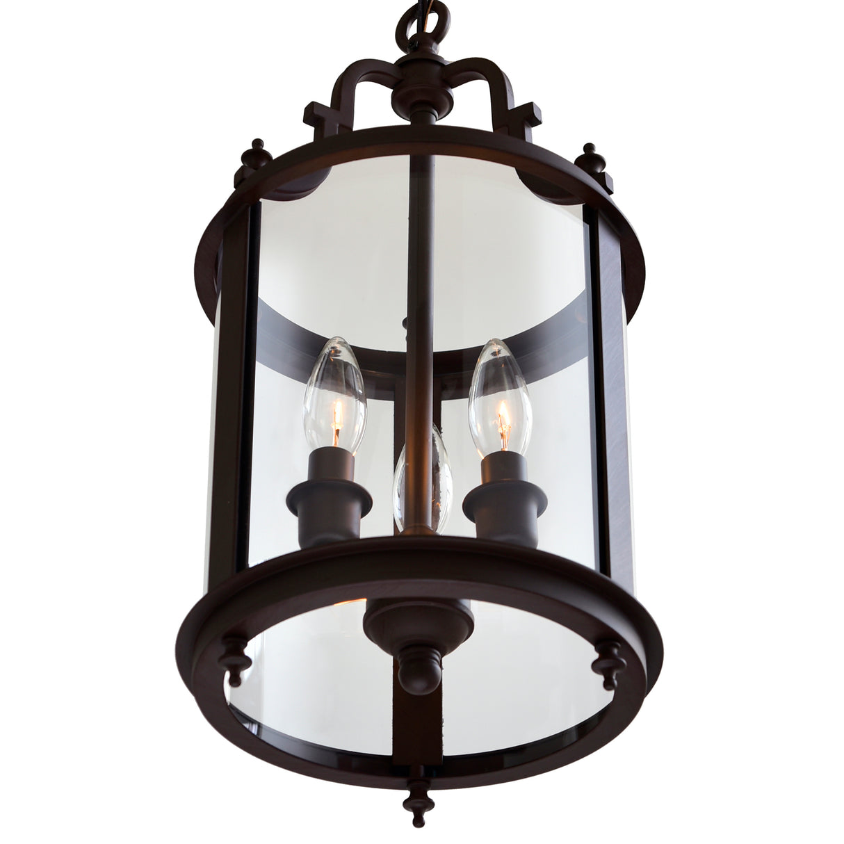 Desire 3 Light Oil Rubbed Bronze Drum Shade Mini Pendant