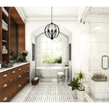 Drift 6 Light Black Chandelier