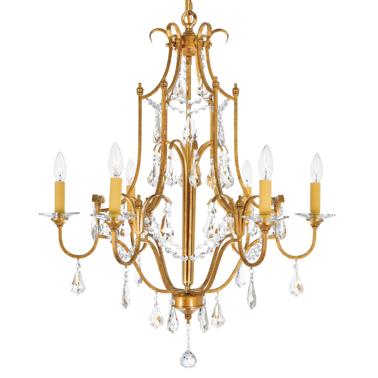 Electra 6 Light 28in Oxidized Bronze Chandelier