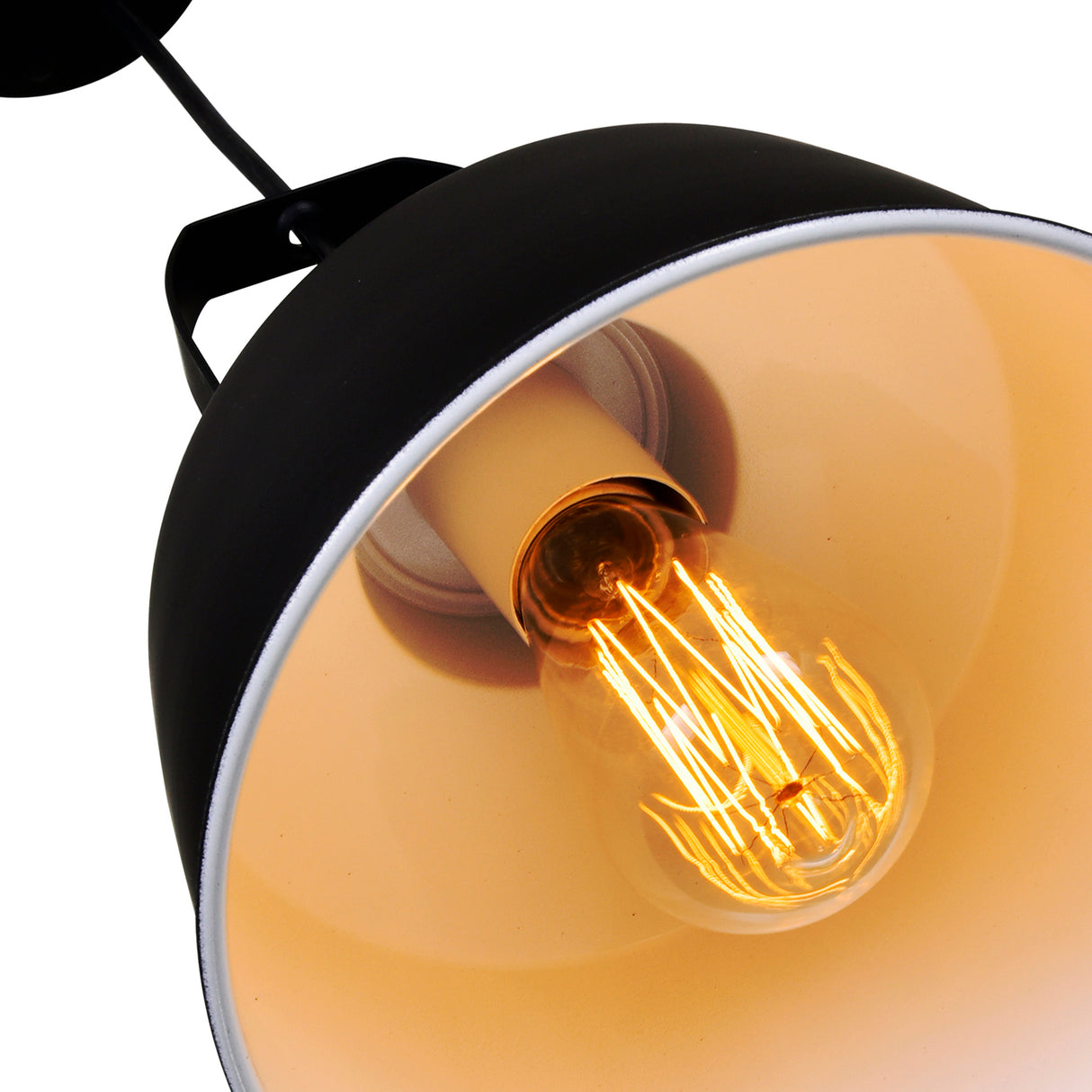 Elisa 1 Light Down Pendant With Black Finish